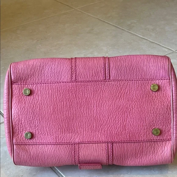 Unique Vintage Celine Pink Leather Satchel - Picture 10 of 16